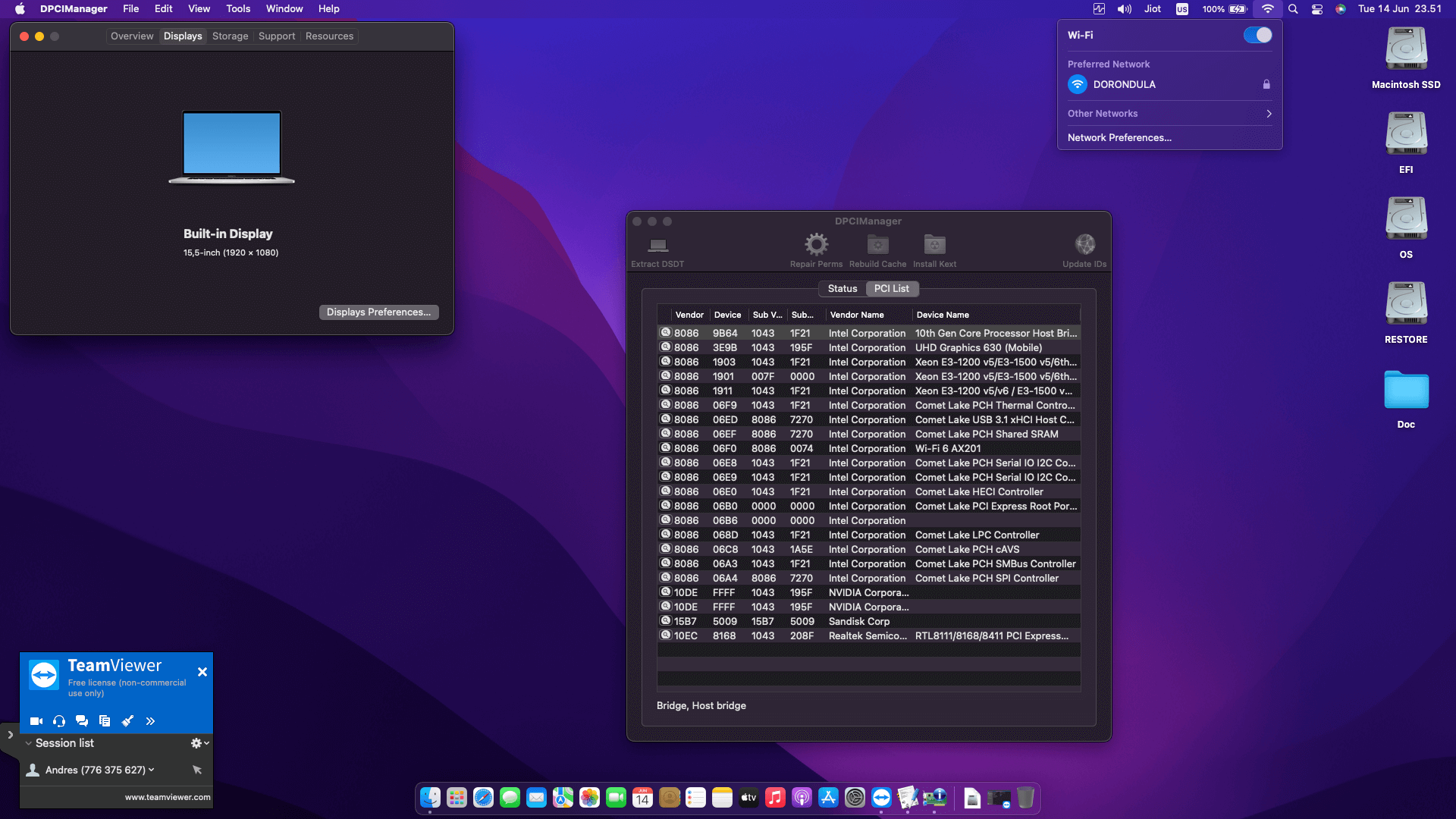 Asus ROG Strix G15 G512LI I565B6T [CometLake   Intel UHD 10Th Gen + I2C]   OpenCore 2